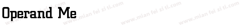 Operand Medium字体转换